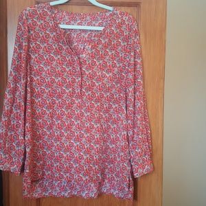 Beautiful 100% Silk Boho Blouse